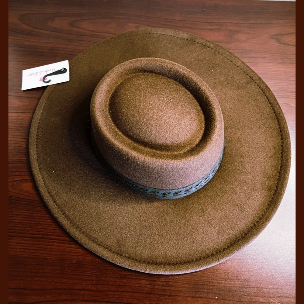 Wide Brim Boater Hat View 3